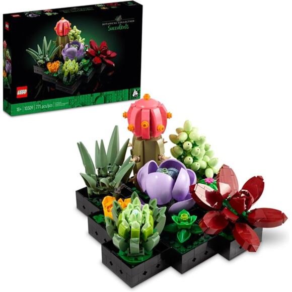 LEGO Icons Succulents Artificial Plant Set for Adults, Home Decor, Birthday, - Picture 1 of 7